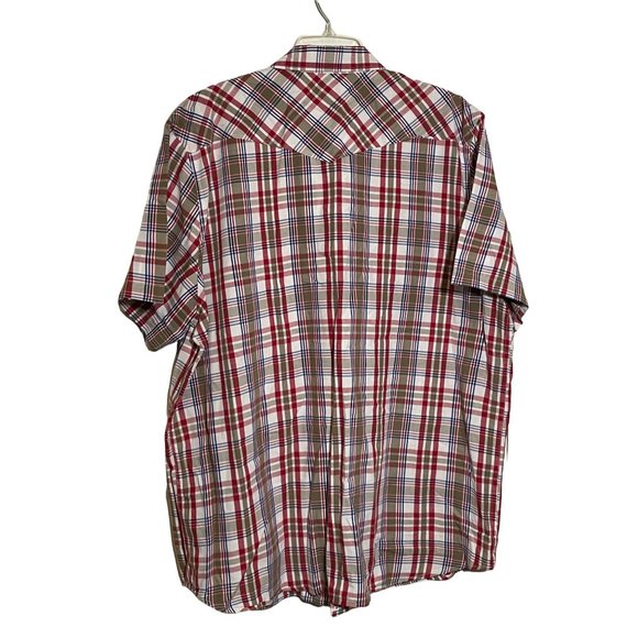 Old Navy Shirt Size XXL Mens Classic Button Up Short Sleeve Checkered 2XL - Picture 5 of 7